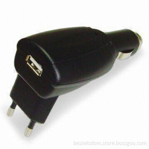 Mobile Phone USB Charger, Suitable for Travel and Car Purpose